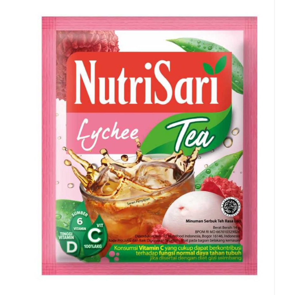 

Termurah !!! Nutrisari Lychee Tea 1 pack