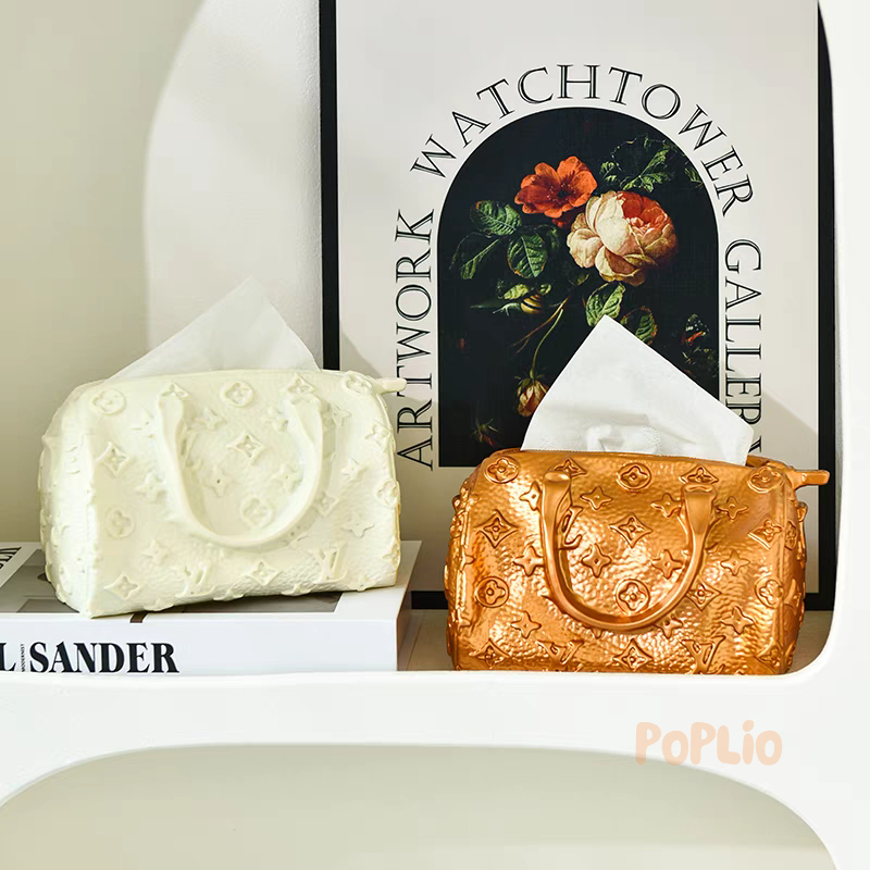 kotak tisu tas LV monogram lucu unik mewah dekorasi rumah hadiah kado