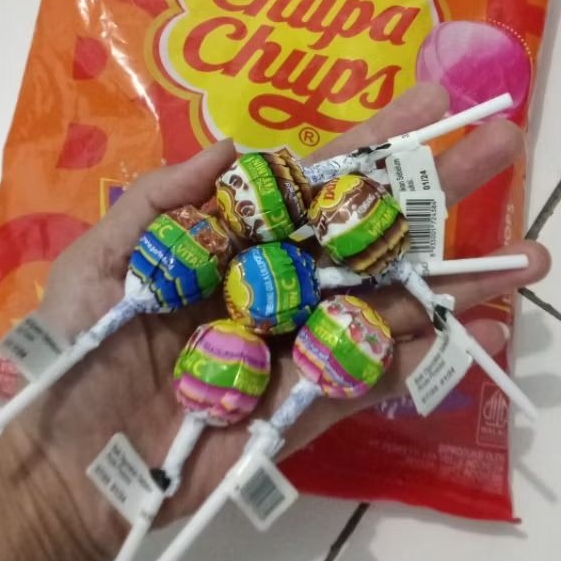 

Chupa Chups Classic Lolipop 12gr x 5pcs (ecer)