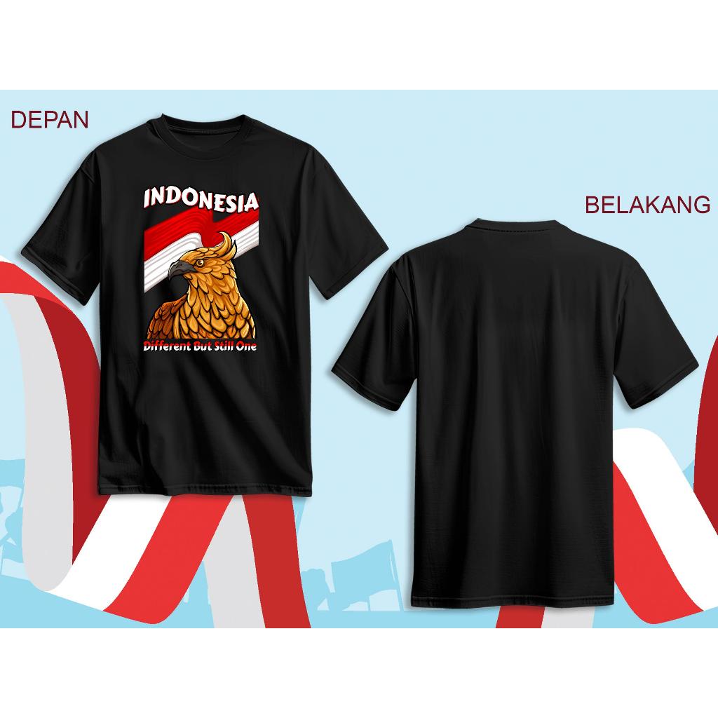 LuckZONE T-shirt | Kaos Atasan Pria | Garuda 17 Agustus Kemerdekaan Indonesia | Cotton Combed 30s Pr