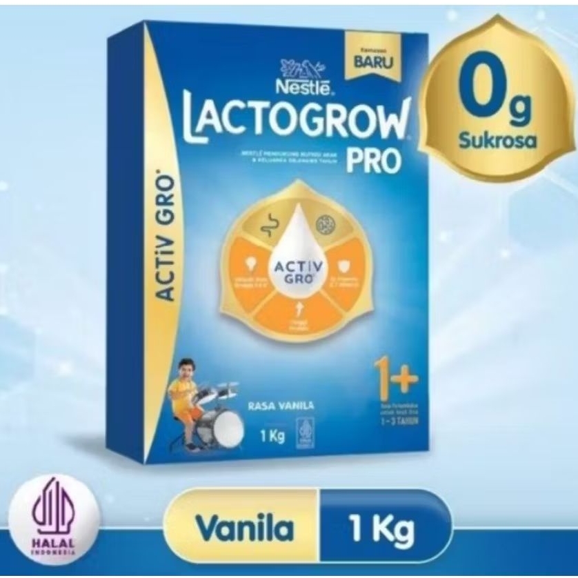 

Lactogrow pro 1+ madu/vanila 1kg