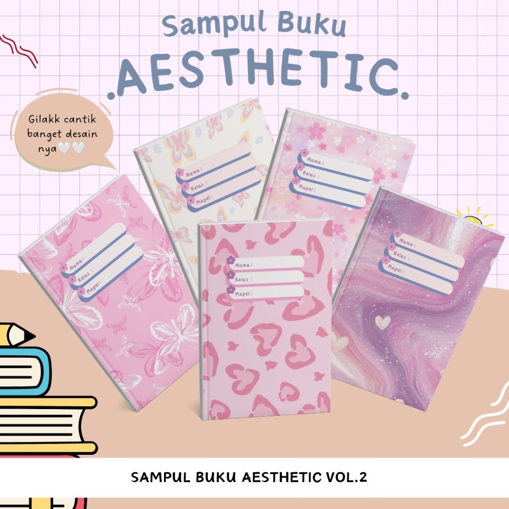 

Isi 5 Lembar | Sampul Buku Aesthetic Sidu Big Boss Korean Style Perlengkapan Alat Tulis VOL.2