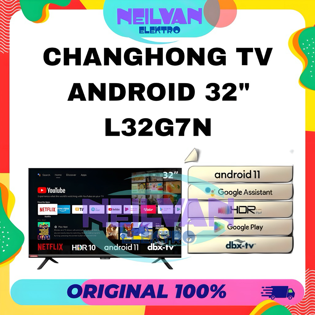 Tv android changhong 32" tv android murah changhong 32 inch