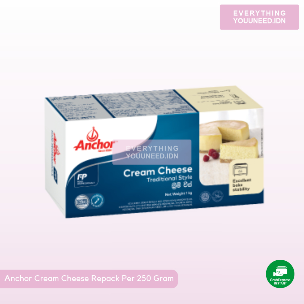 

[ KHUSUS SUMBAR ] Anchor Cream Cheese Repack Per 250 Gram