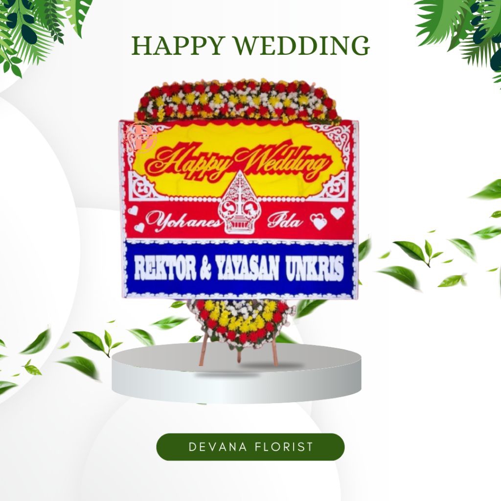 karangan bunga / karangan bunga pernikahan