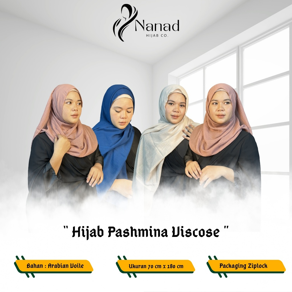 Pashmina Viscose | Hijab Premium | Hijab Wanita ( Bisa COD ) - Nanad Hijab Co.
