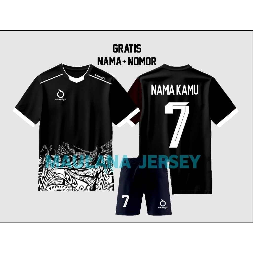 JERSEY FUTSAL FREE NAMA NOMOR BAJU BOLA VOLLY  BADMINTON