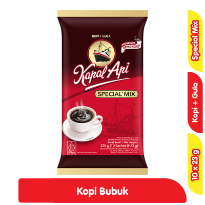 

Kapal Api Kopi Bubuk Instan Special Mix 10 x 23 gr