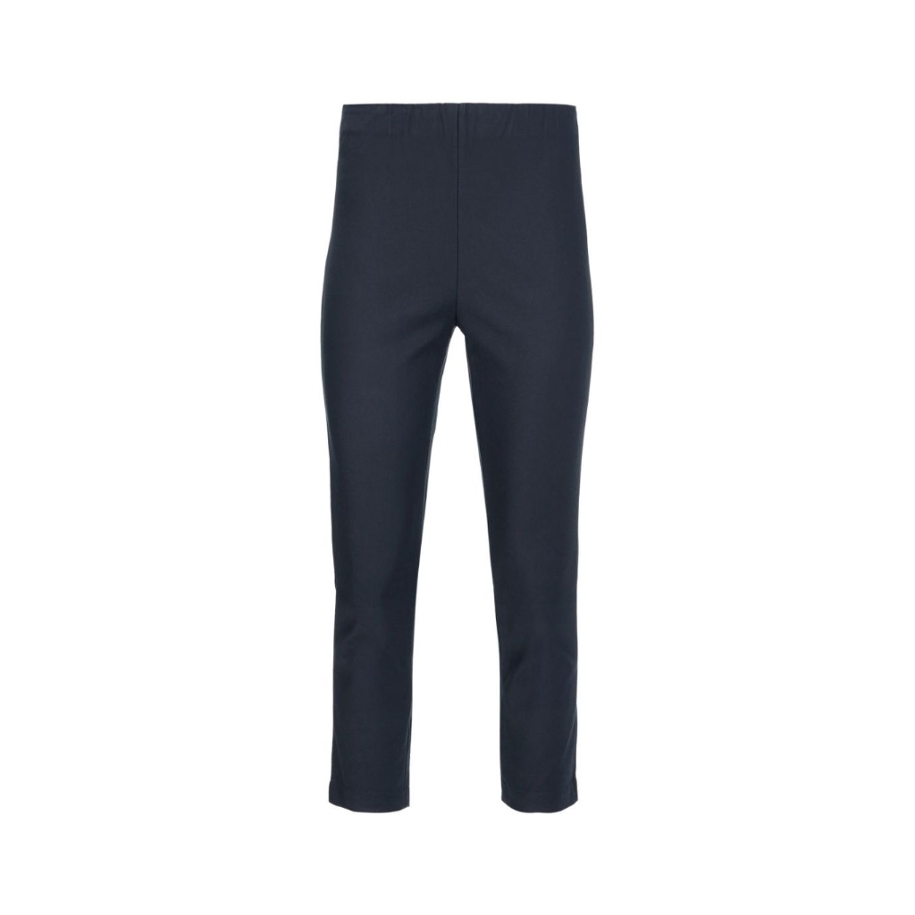 Benang Jarum High Waist Ankle Pants Navy