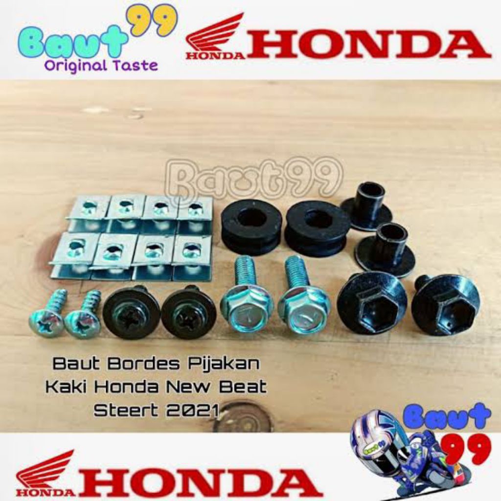 Baut bordes pijakan kaki motor hoda beat street 2021