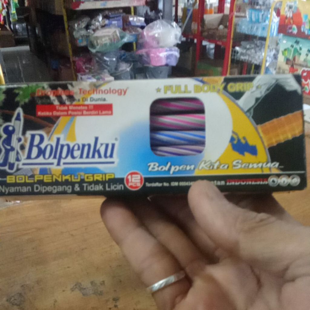 

pulpen bolpenku 1pk isi 12 pcs pulpen anti licin
