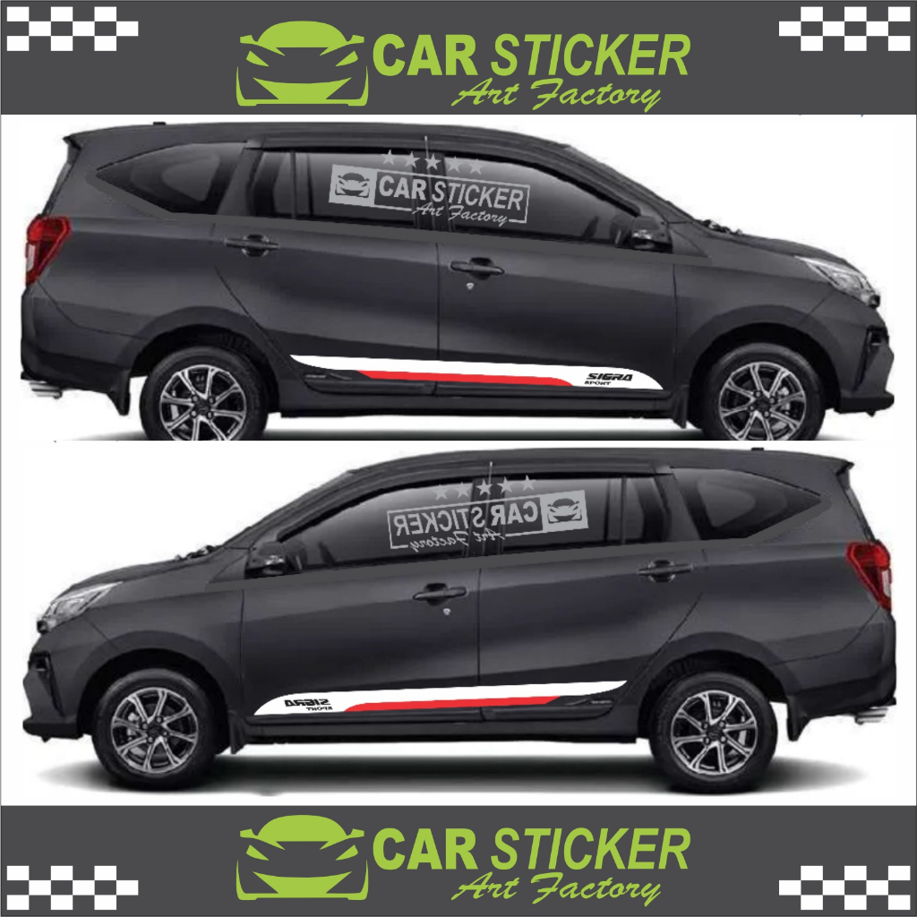 SIGRA31 Sticker mobil sigra / Stiker List Body Mobil Sigra / Striping Daihatsu Sigra