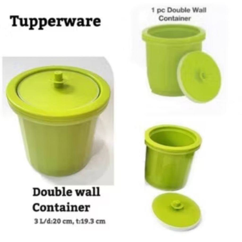 NEW Double Wall Tupperware/ Termos Nasi/ Termos es Tupperware