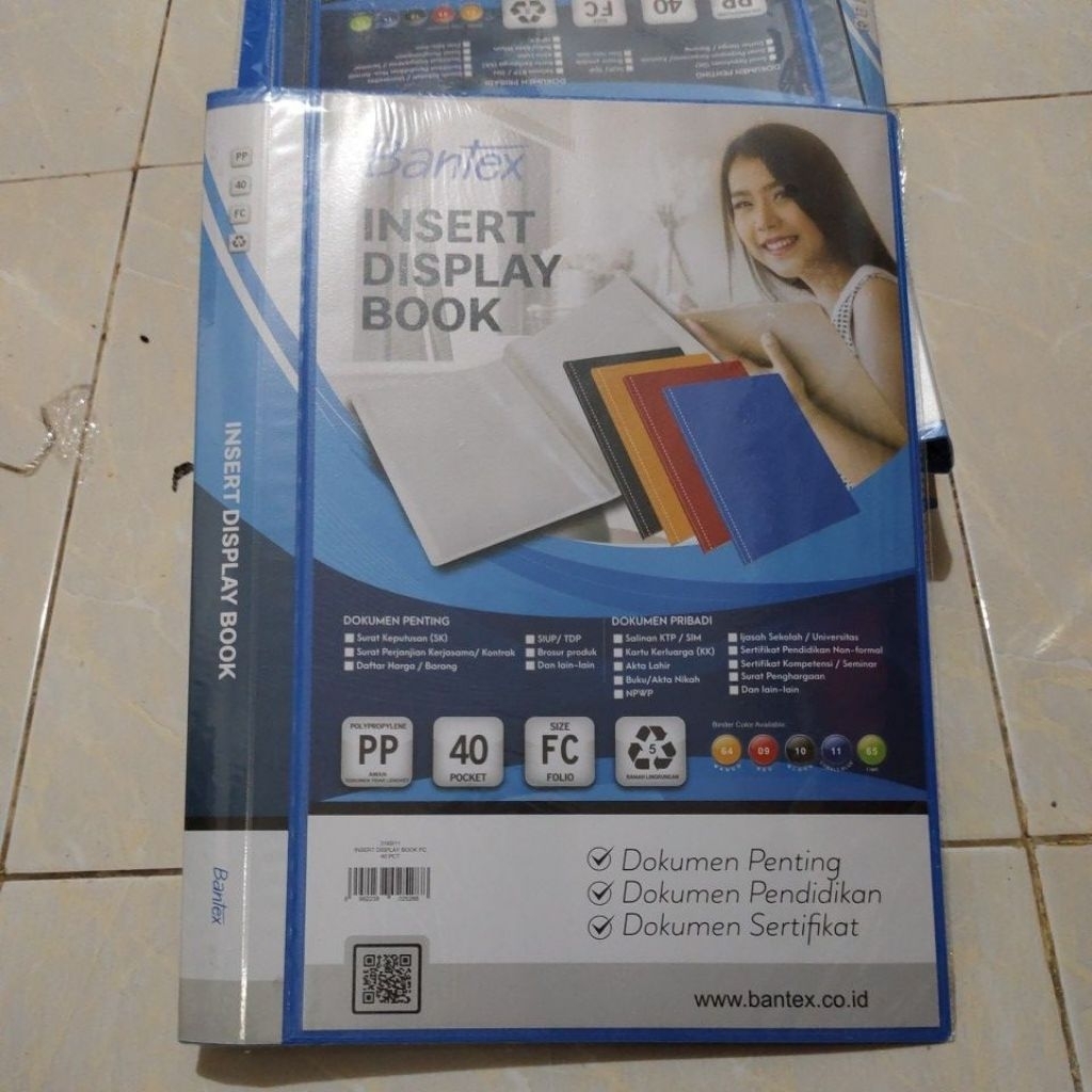 

BANTEX INSERT DISPLAY BOOK 40 POCKET