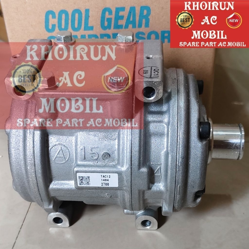 Compresor Kompresor AC Mobil Kuda - Lancer - Gallat - Twincam- Denso Coolgear Asli (Baru)