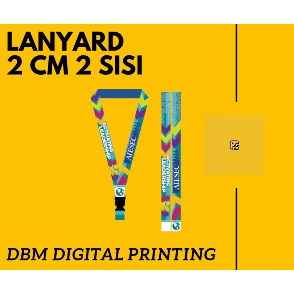 

Lanyard 2 cm Cetak 2 Sisi – Tali ID Card Custom Desain | Tali Lanyard Printing Bolak-Balik | DBM Digital Printing Medan