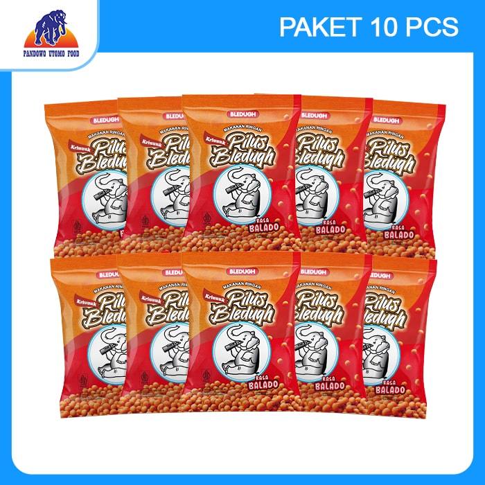 

Paket 10pcs Pilus Bledugh Rasa Balado - Manis, Pedas, Bahan Berkualitas