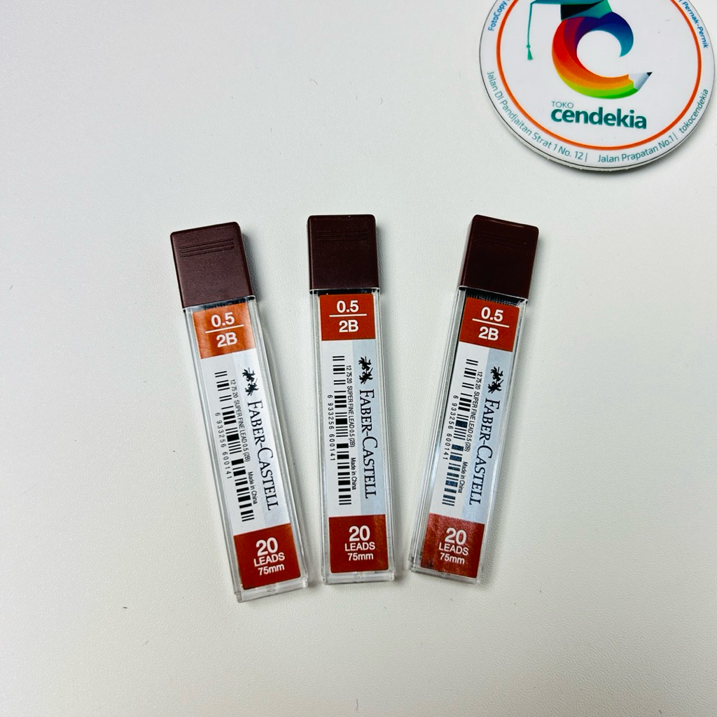 

Isi Pensil Mekanik FABER CASTELL 0.5 2B Mechanical Pencil Lead