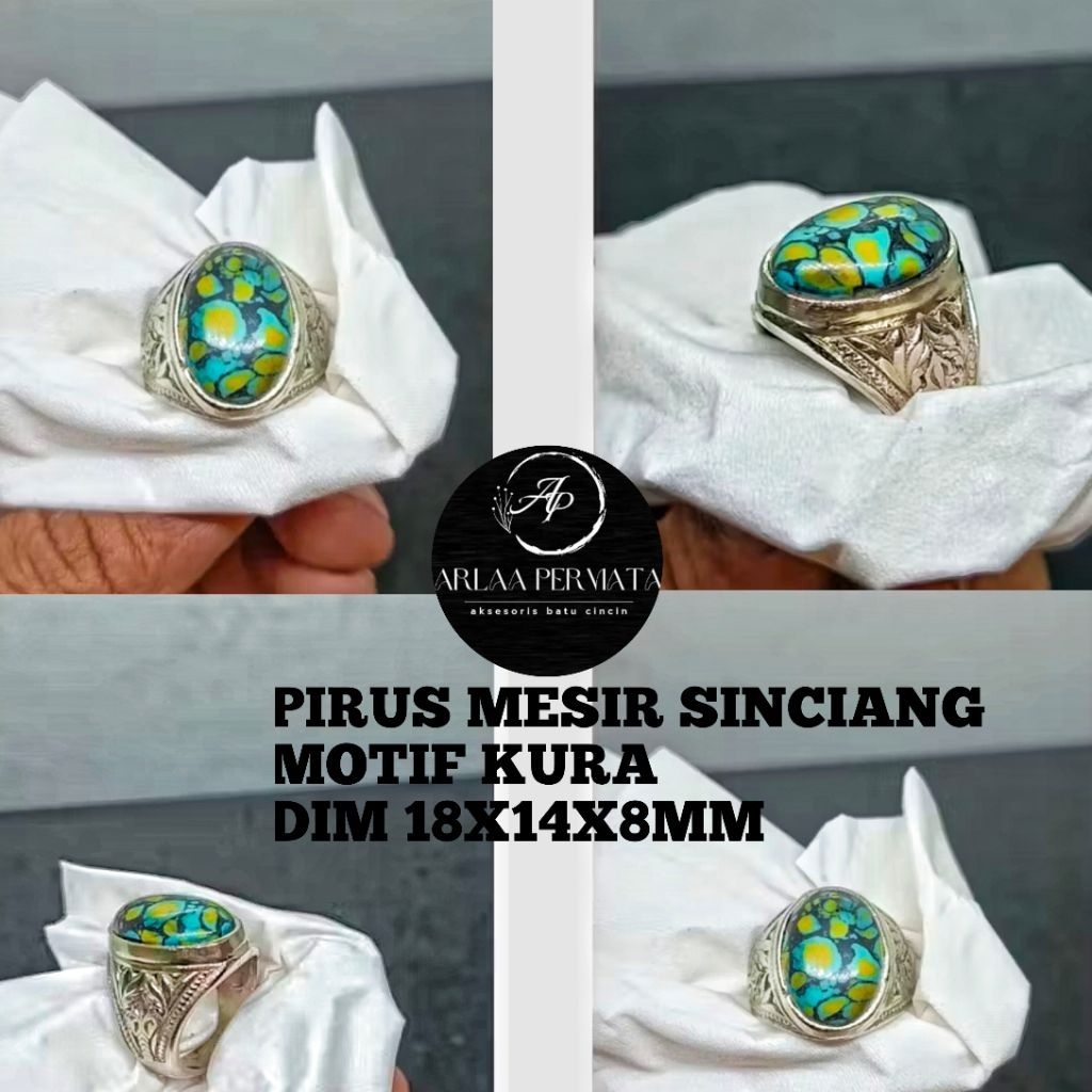 CINCIN BATU PIRUS MESIR SINCIANG MOTIF KURA