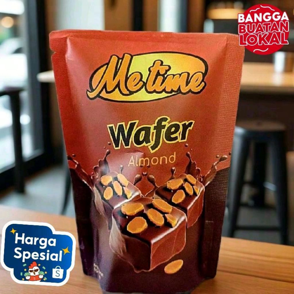 

Wafer Coklat Almond Metime