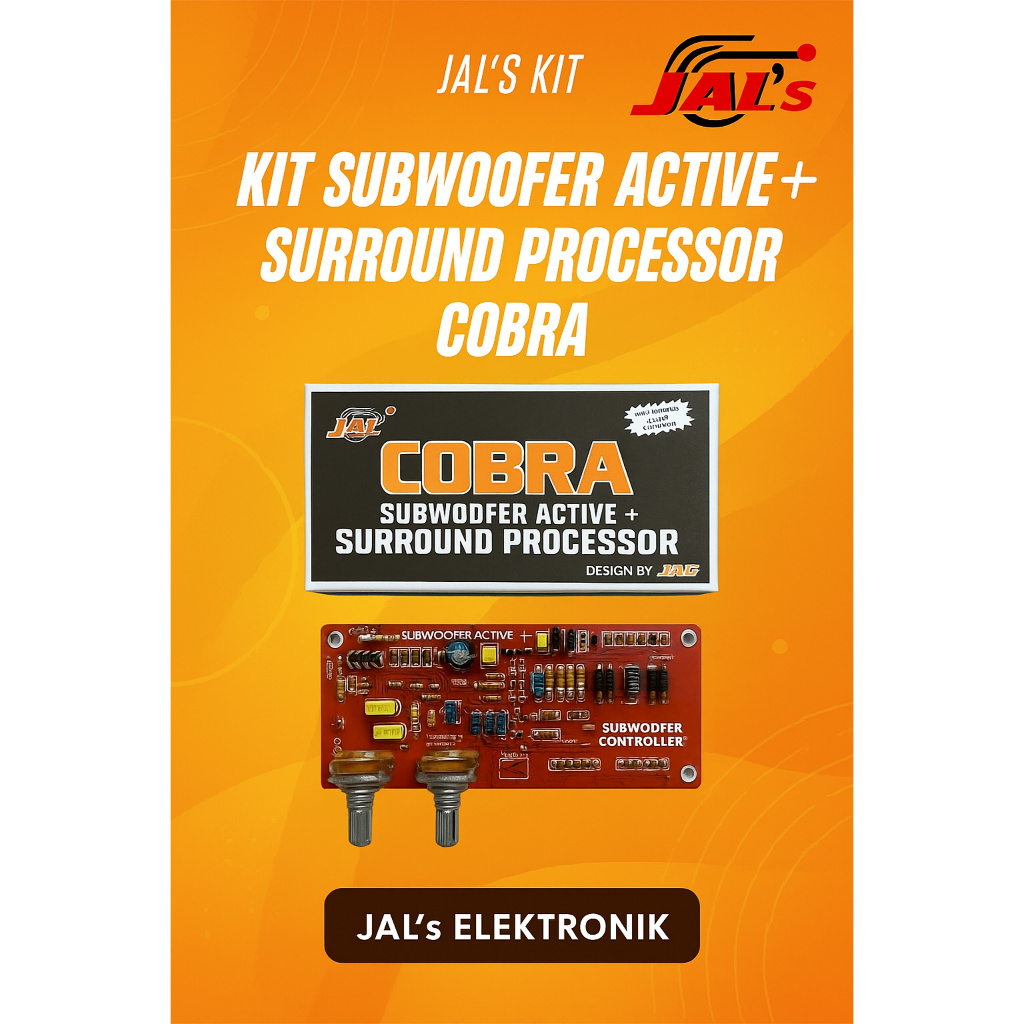 KIT SUBWOOFER ACTIVE + SURROUND PROCESSOR COBRA | JAL’s ELEKTRONIK