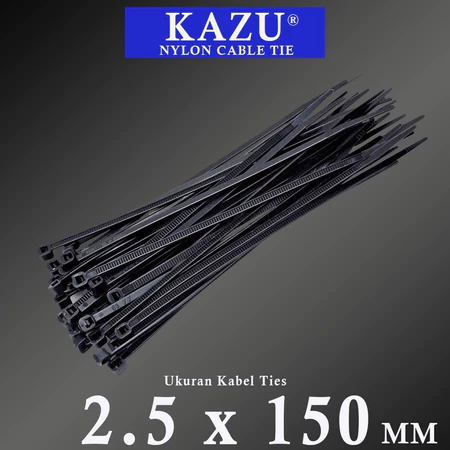 

Kabel Ties 150mm isi 100pcs Cable Ties 15cm Hitam