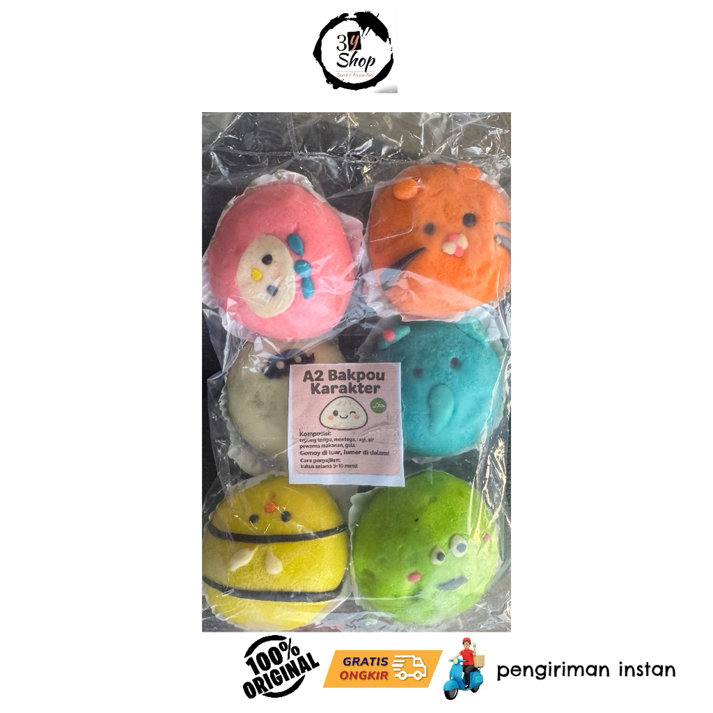 

BAKPAU KARAKTER ISI 6 pcs MAKASSAR