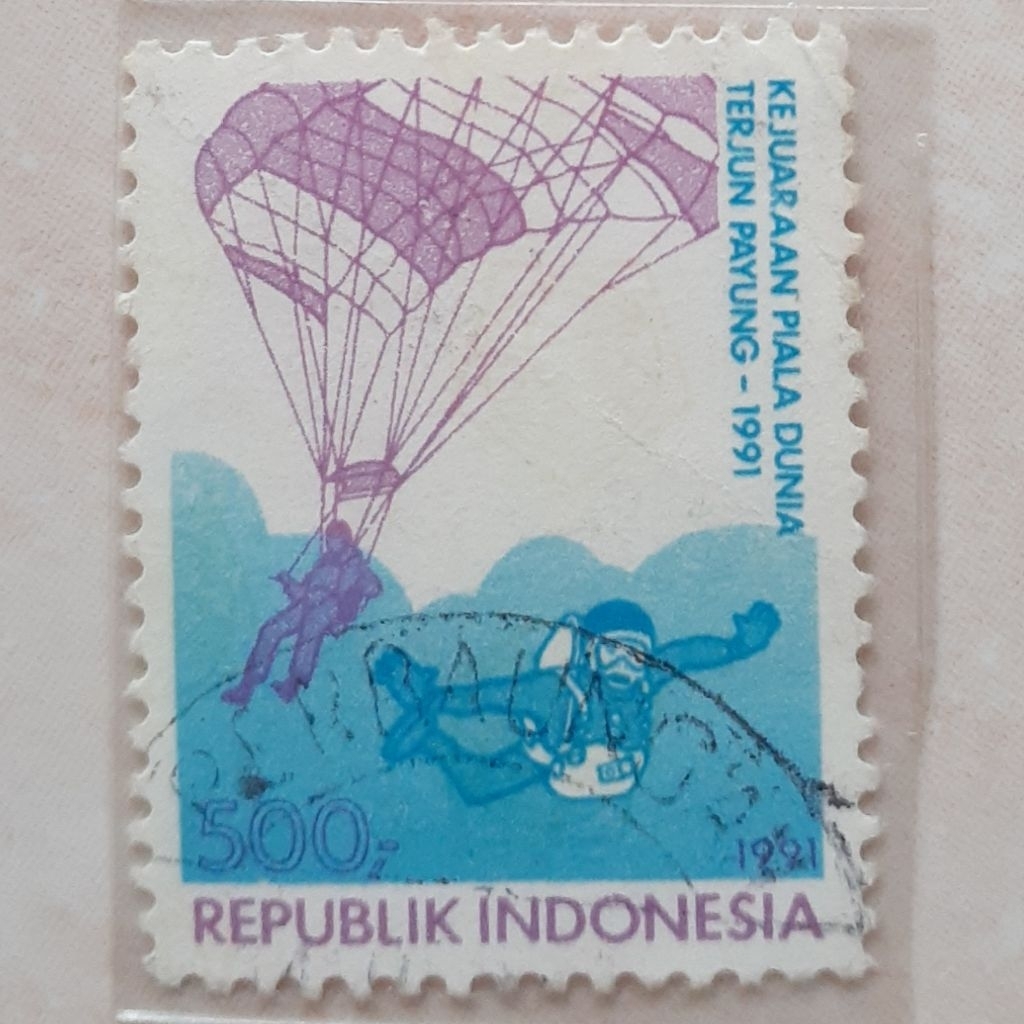 

Perangko Indonesia Kejuaraan Piala Dunia Terjun Payung Tahun 1991