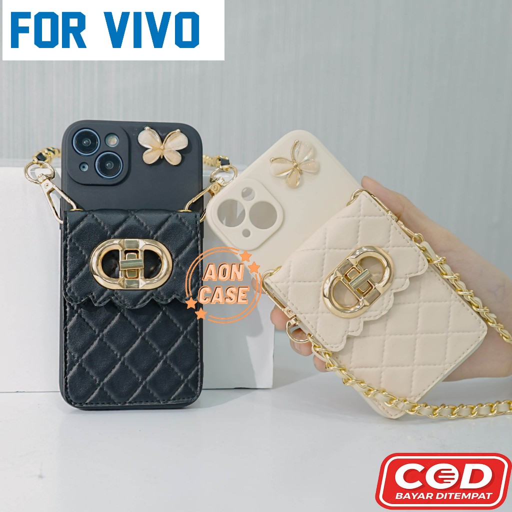 Softcase Dompet Dior VIVO Y12/Y17 Y20/Y12s Y30/Y50/Y20s/Y30s Y91c Y91/Y93/Y95 v15 y20 v20 se Y1S V20