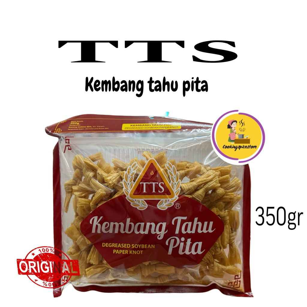 

TTS Kembang tahu pita kering - soybean paper knot 350 gram BESAR