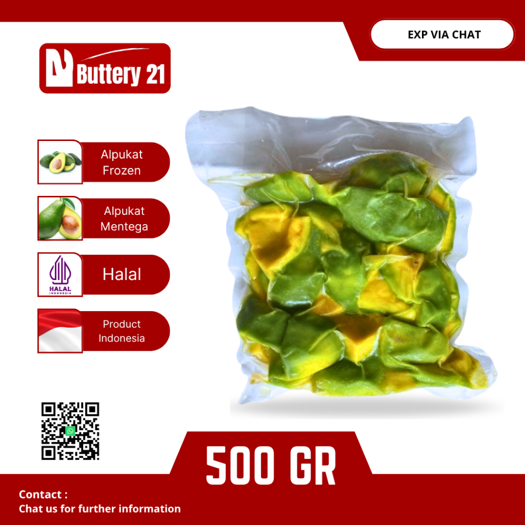 

FROZEN ALPUKAT MENTEGA 500 GR/ALPUKAT BEKU/AVOCADO/DAGING TIDAK ADA BIJI/BUAH BEKU ALPUKAT