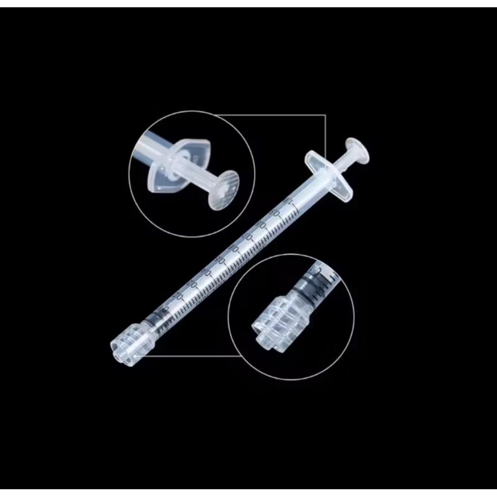 50 pcs spuit 1ml luer lock syring 1cc