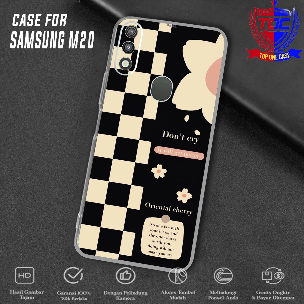 Case SAMSUNG M20 - Casing SAMSUNG M20 Terbaru Top One Case [ BUNGA ] Casing Hp SAMSUNG M20 - kesing 