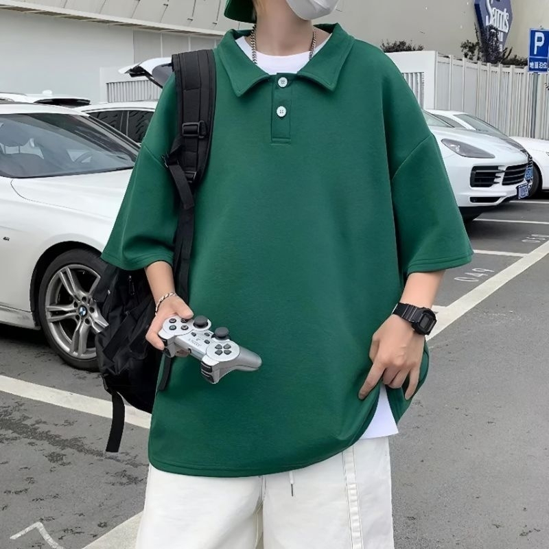 KAOS POLO POLOS Big Size (M - 6XL)Jumbo Polo polos kombinasi Polo Shirt Unisex M L XL XXL 3XL 4XL 5X