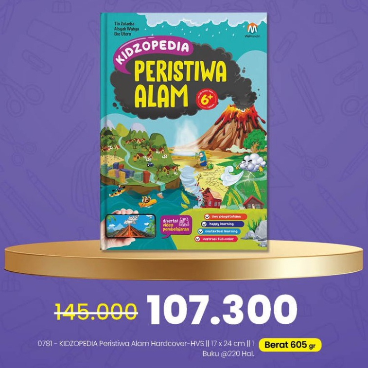 Ziyadbooks - kidzopedia peristiwa alam - buku ensiklopedia anak SD SMP