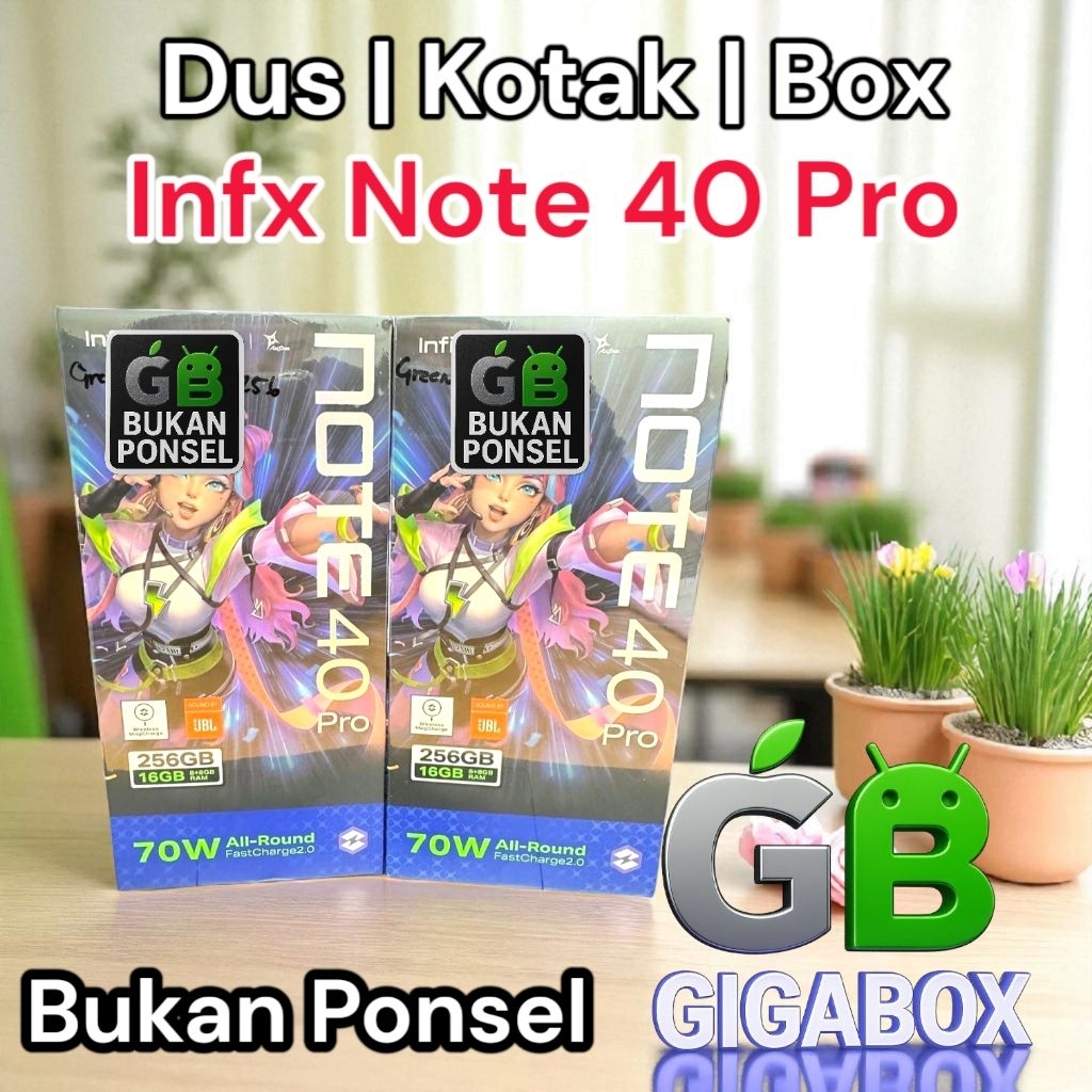 

Dus | Kardus | Box Kemasan Infnx Note 40 | Note 40 Pro | Note 40 Pro + 5G – (Dus Only) untuk Pajangan Dekoratif