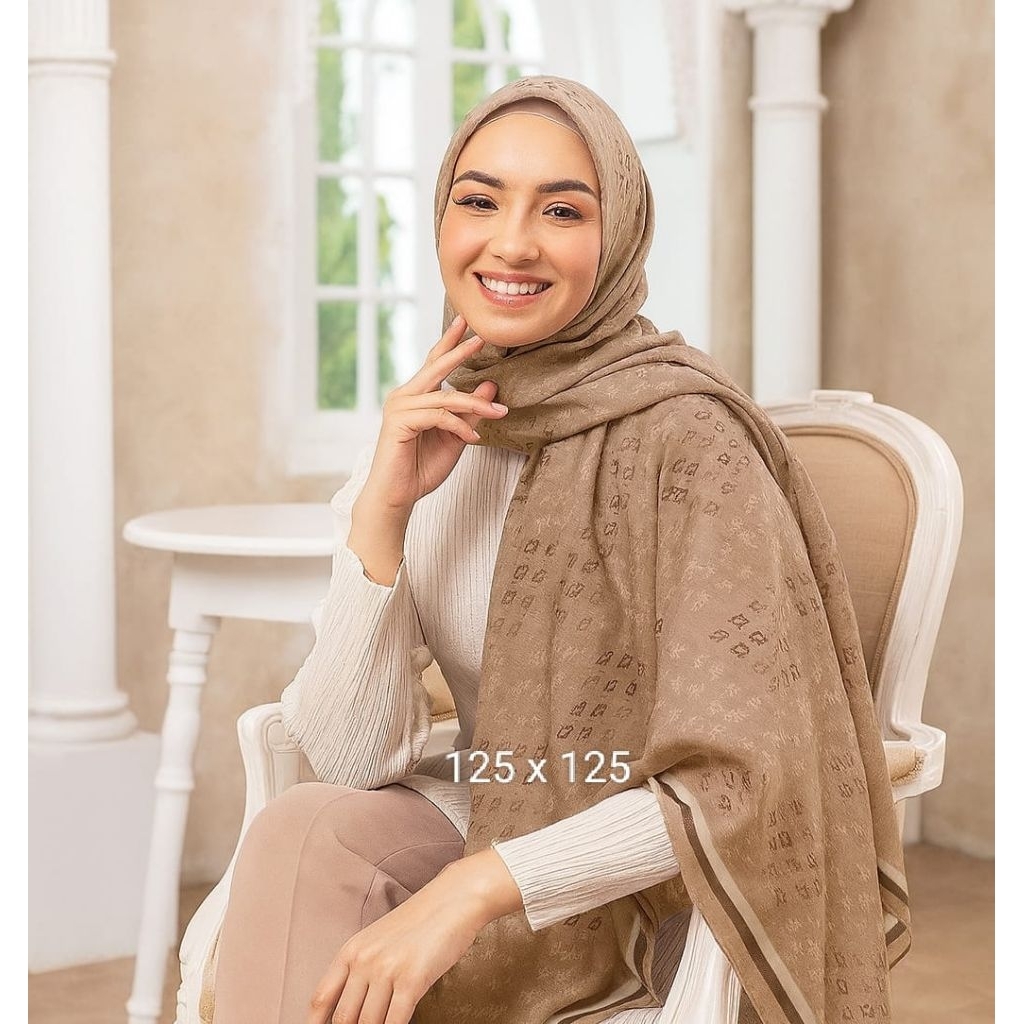 OBRAL TERLARIS SYARI TAMBIAA COKLAT / KERUDUNG SEGI EMPAT / JILBAB INSTAN / HIJAB TERBARU TERMURAH K