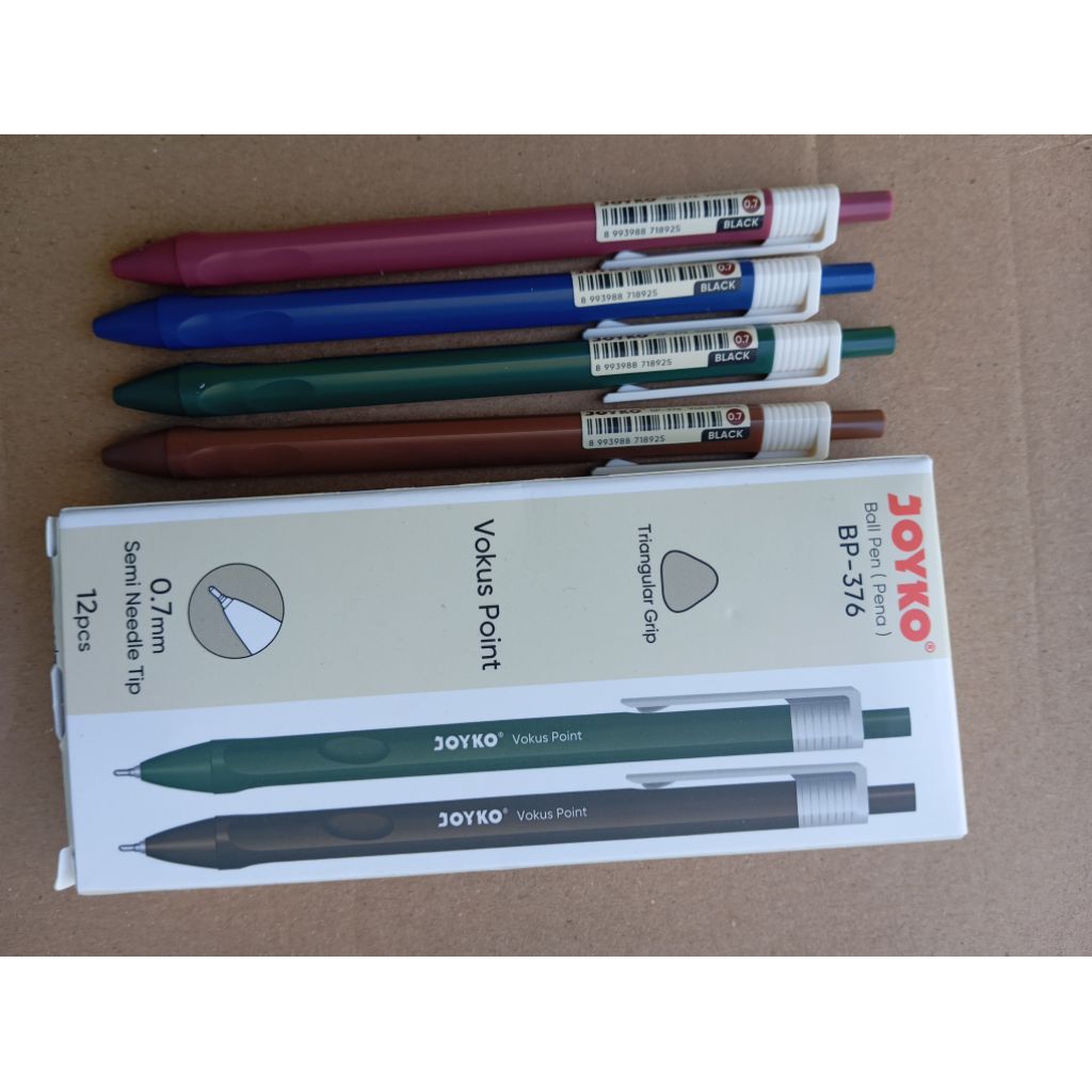 

12pcs bolpoint pulpen joyko vocus point murah