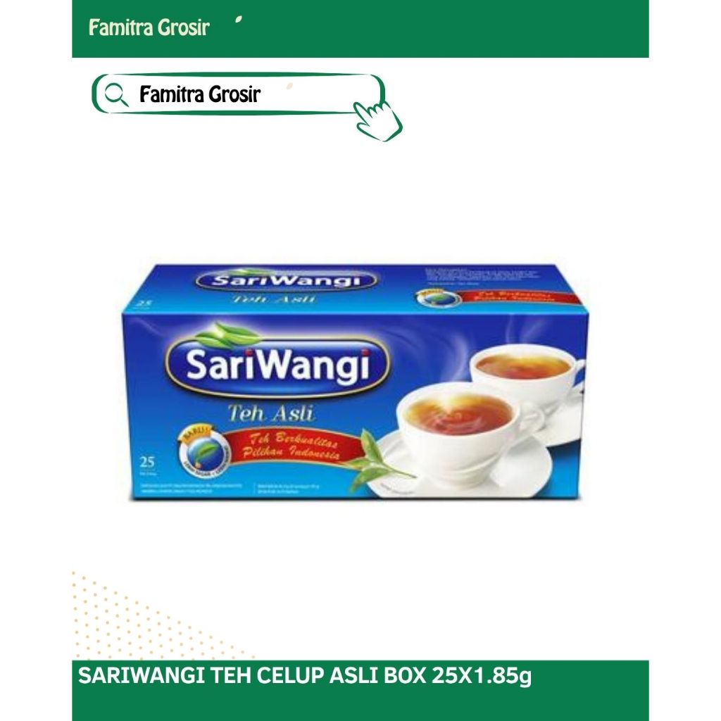 

SARIWANGI TEH CELUP ASLI BOX 25X1.85g