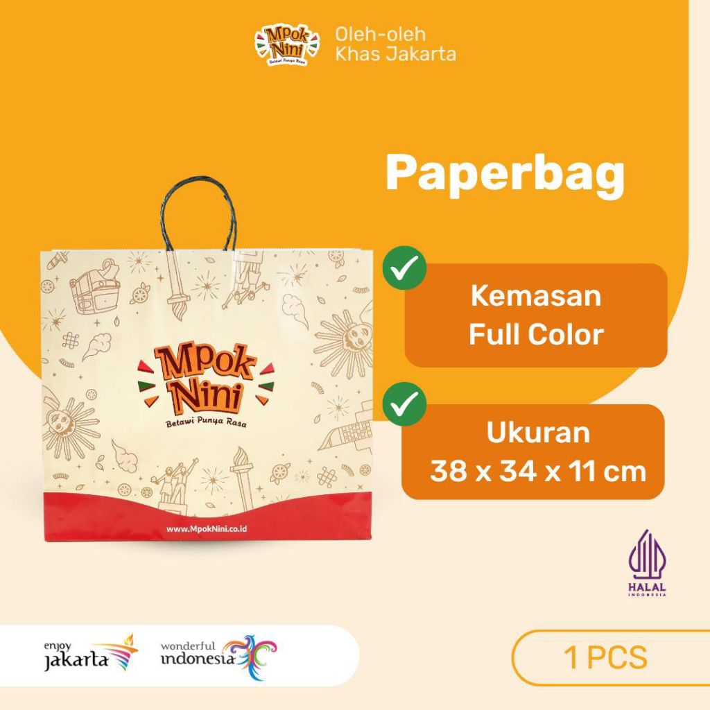 

Paper Bag Full Color | Oleh Oleh Jakarta | Mpok Nini