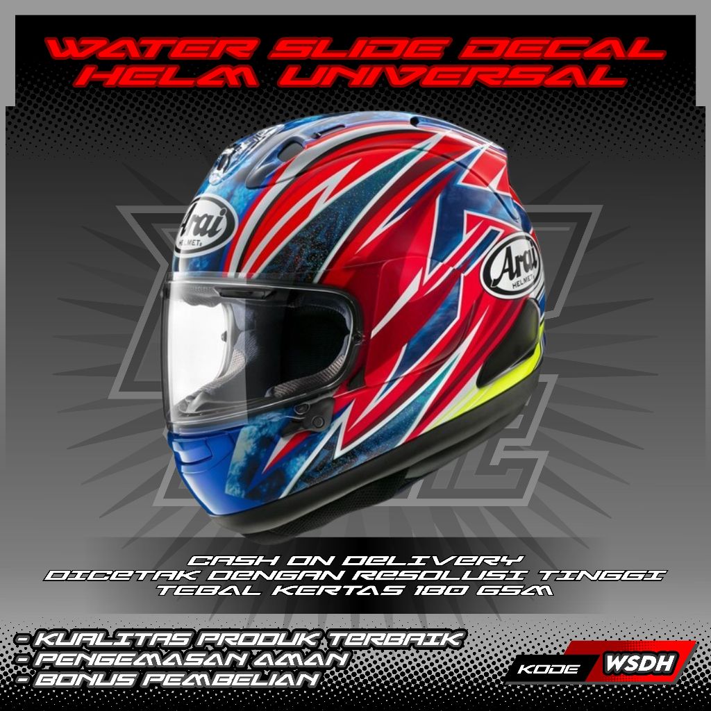 WATER SLIDE DECAL HELM UNIVERSAL MOTIF OGURA