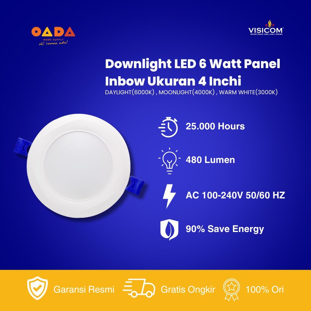 VISICOM Lampu LED Downlight Inbow 6W