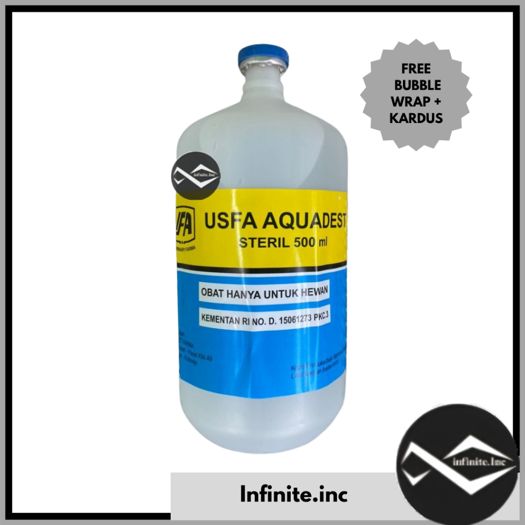Aquadest/ Aquadest Steril 500 Ml USFA