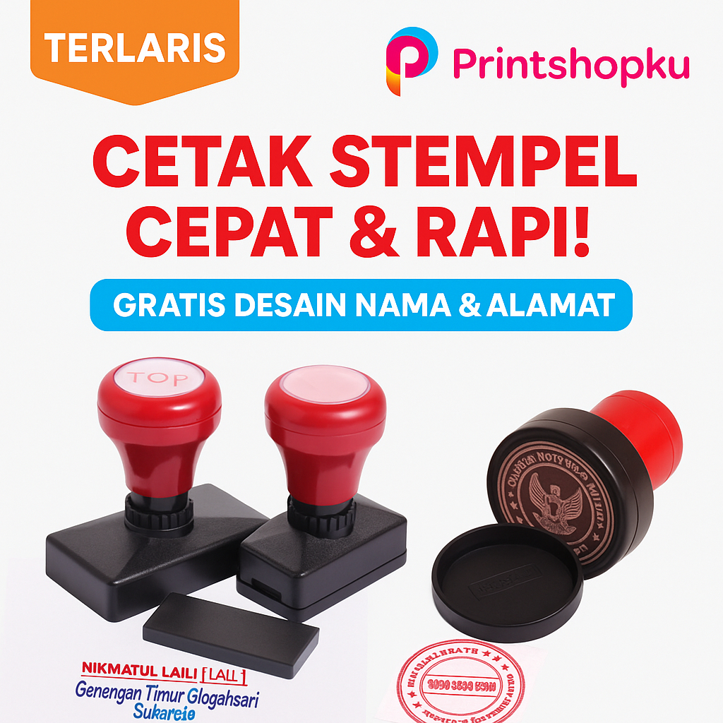

Cetak Stempel Sekolah / Instansi – Gratis Desain!
