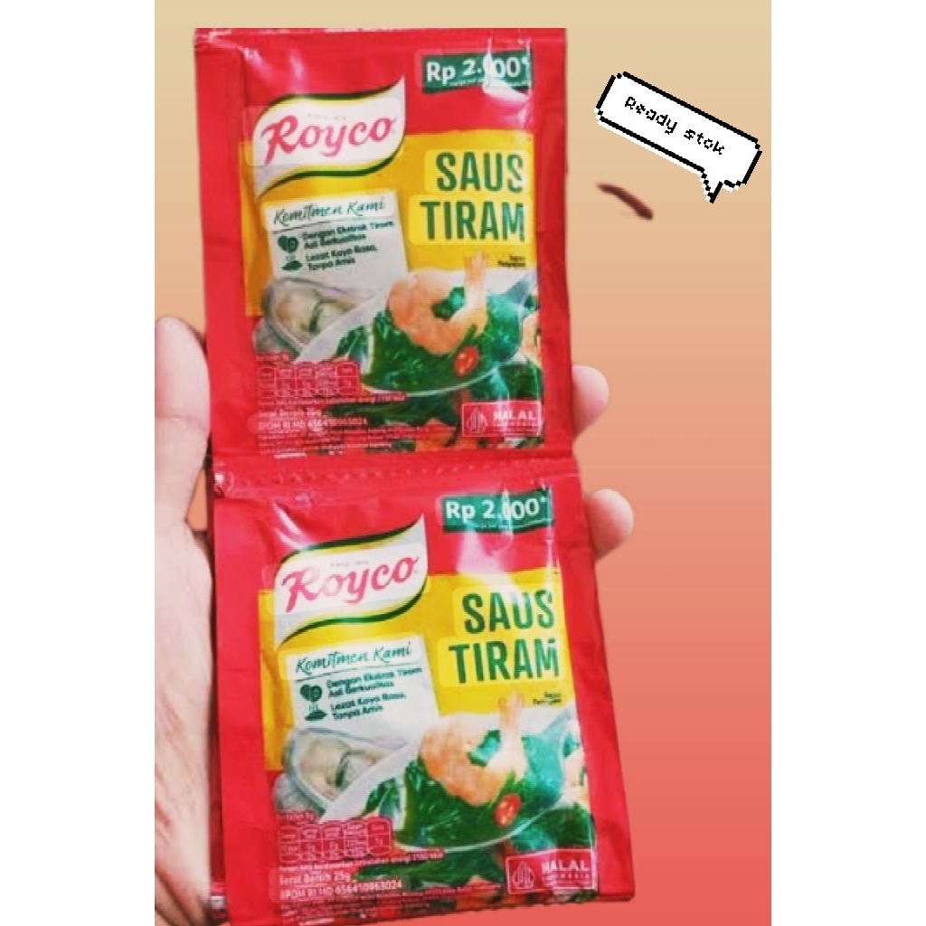 

Royco saus tiram 25 gram isi 10 pic