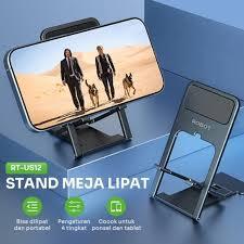 Phone Stand ROBOT RT-US12 Ultra Slim Foldable Holder Universal Dudukan HP / Tablet Serbaguna Stent L