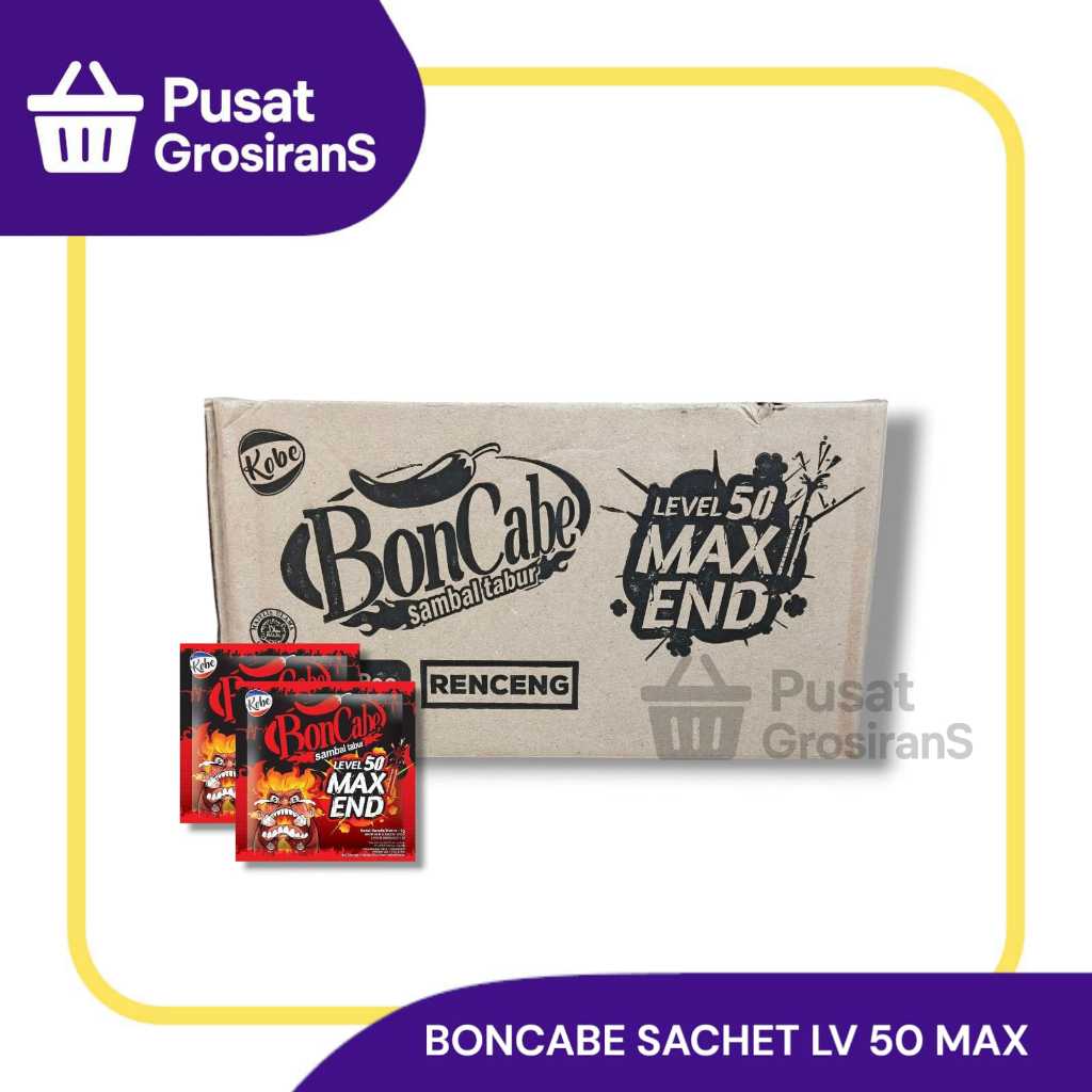 

Boncabe Sambal Tabur Sachet Nori / Lv 10 / Lv 15 / Lv 30 / Lv 50 1 Karton isi 20 Renceng x 12 pcs