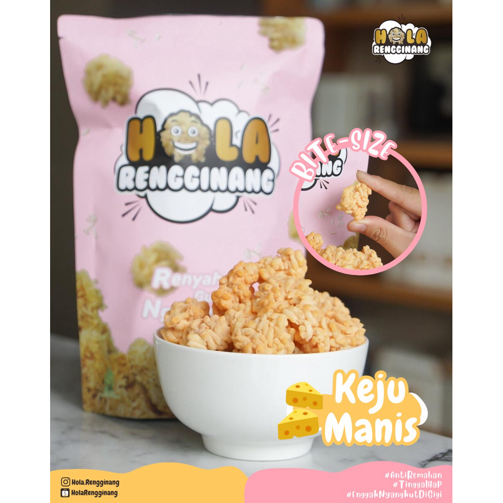 

Hola Rengginang Rasa Keju Manis 100gr