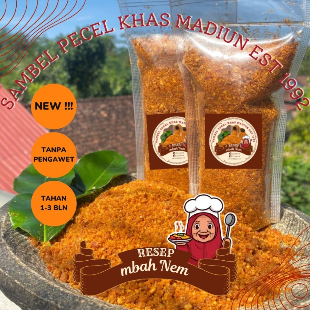 

Sambel Pecel Khas Madiun Resep Legendaris Mbah Nem, EST. 1992