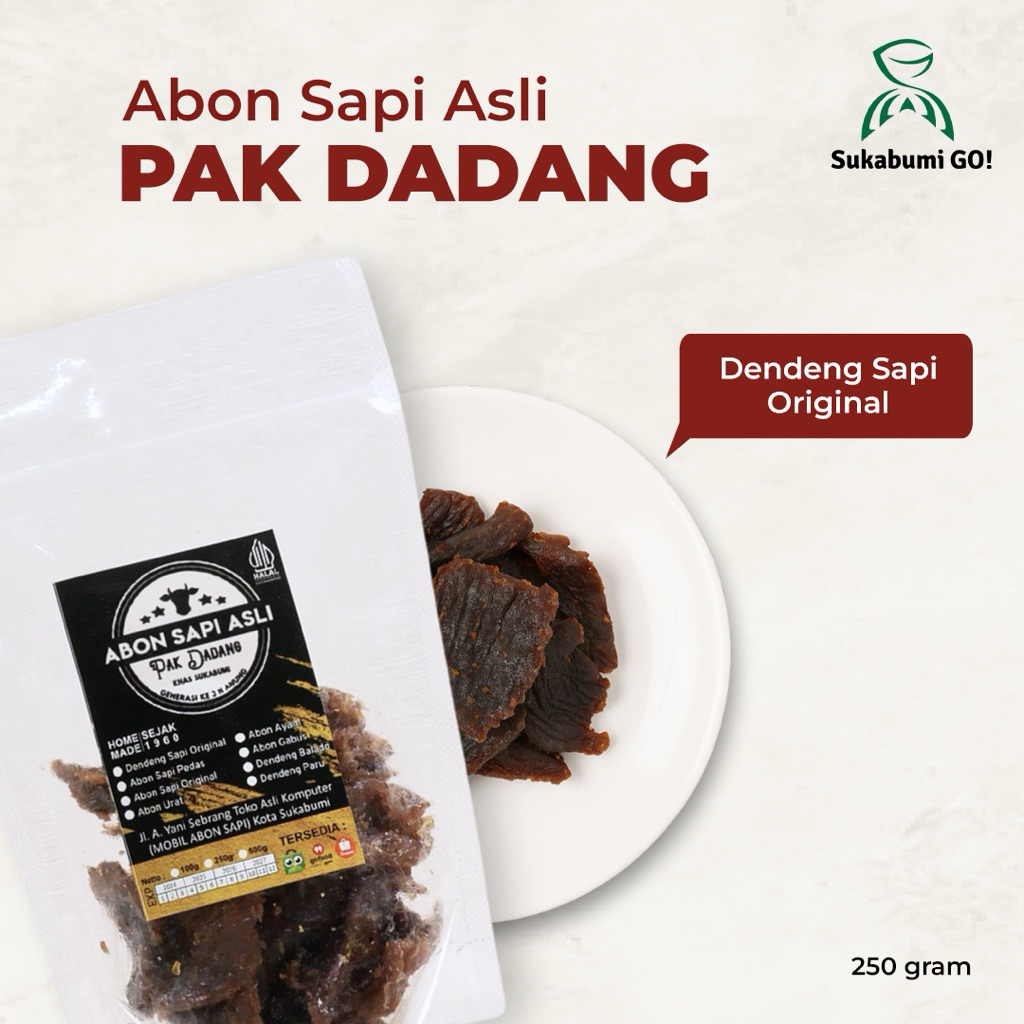 

Dendeng Sapi Pak Dadang (250gr)